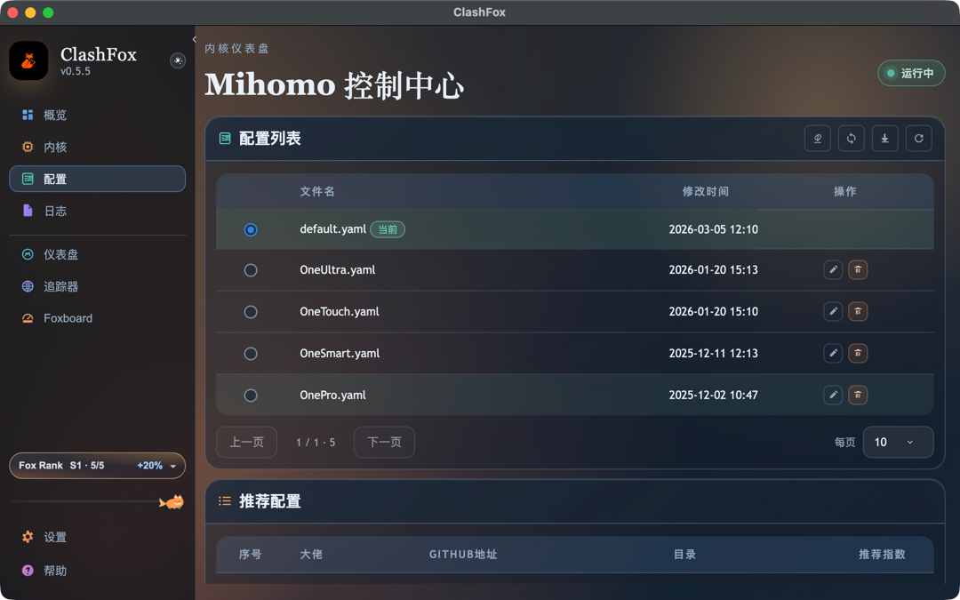 Configuration - Edit and manage proxy configuration files